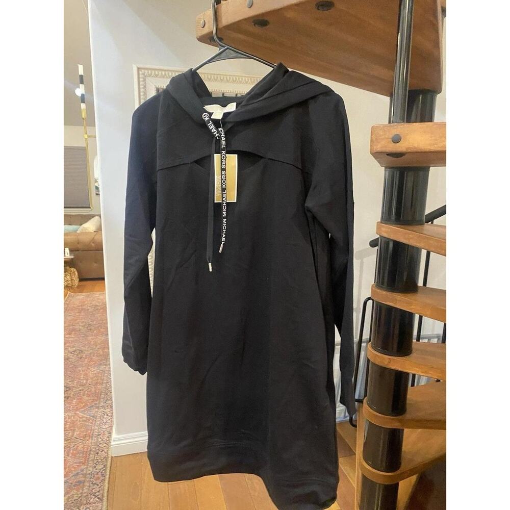 Michael Kors Black Hoodie Dress - Picture 1 of 5